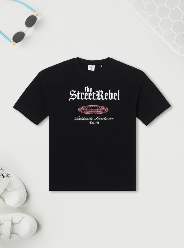 Boys 3D Embroidered Oversized T-shirt