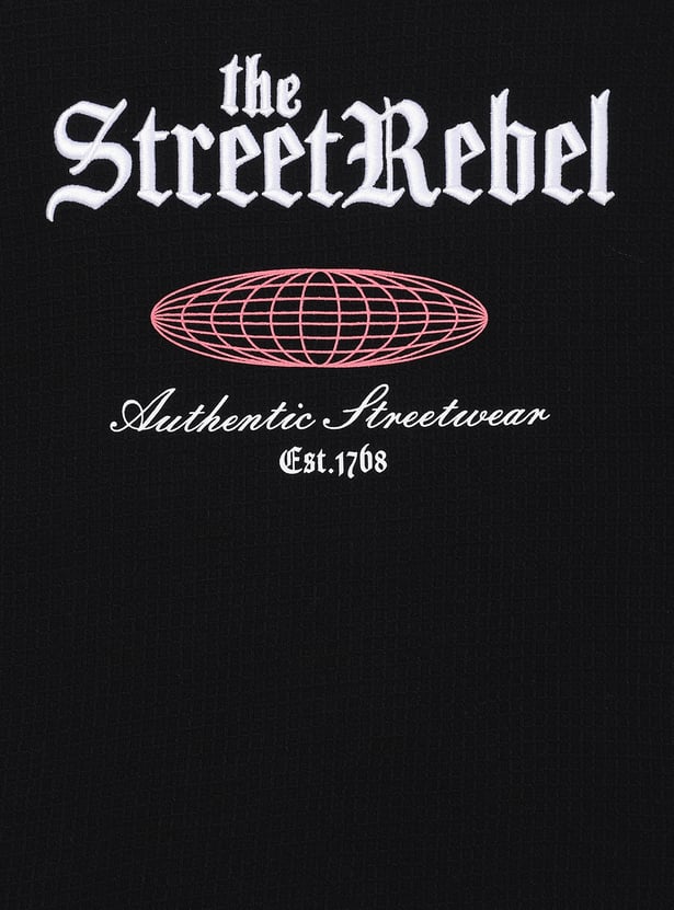 Boys 3D Embroidered Oversized T-shirt