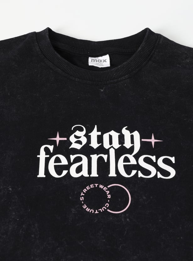 Boys Printed Layered Oversized T-shirt