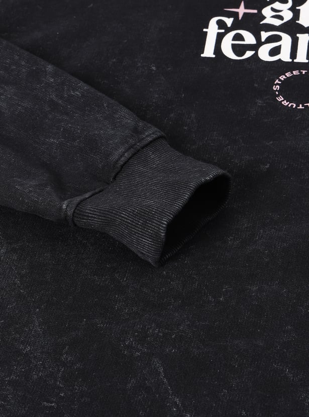 Boys Printed Layered Oversized T-shirt