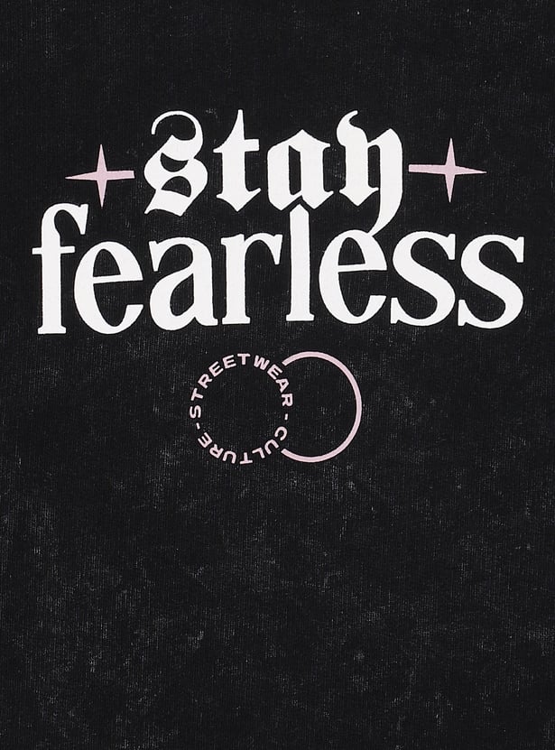 Boys Printed Layered Oversized T-shirt