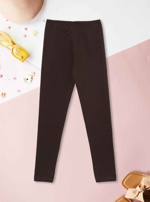 Girls Solid Leggings