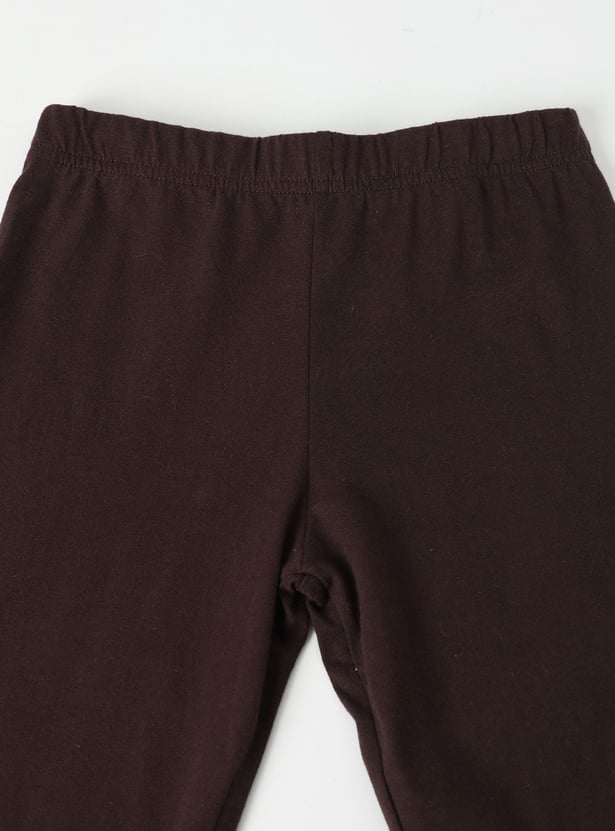 Girls Solid Leggings