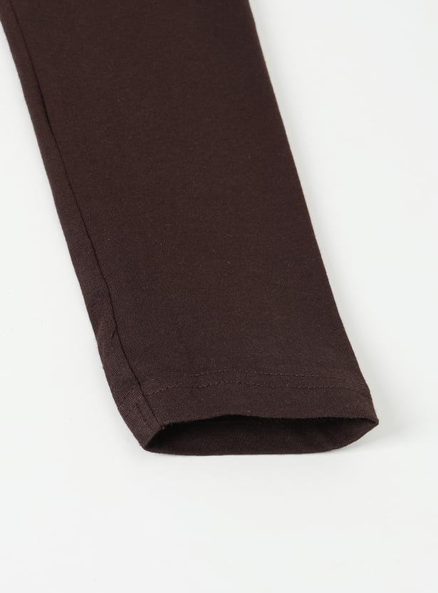 Girls Solid Leggings