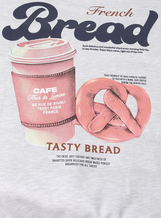 Girls Printed Hooded Sweatshirt