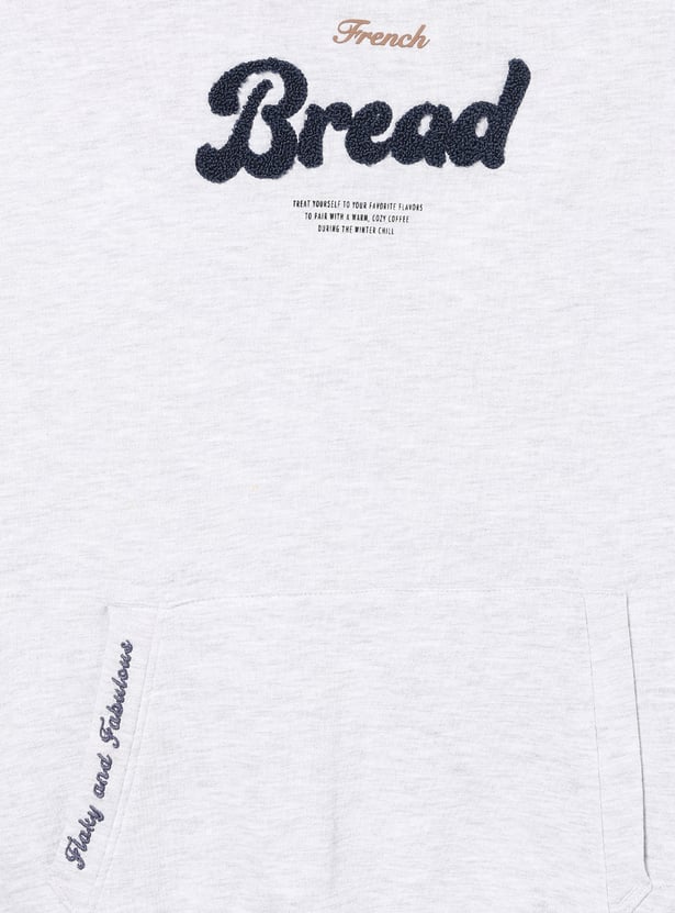 Girls Printed Hooded Sweatshirt