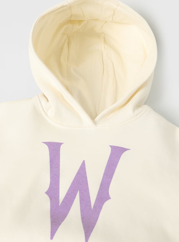 Girls Wednesday Printed Hooded Sweatshirt
