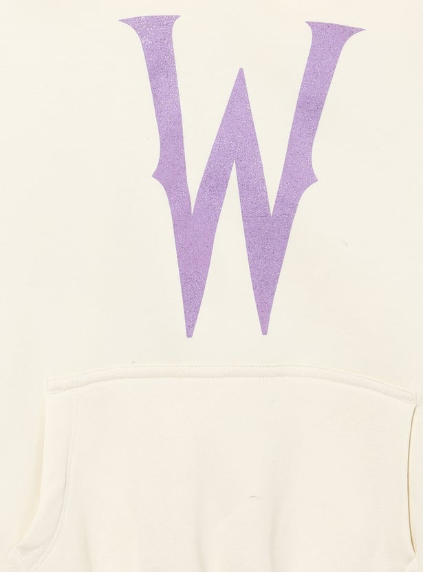 Girls Wednesday Printed Hooded Sweatshirt