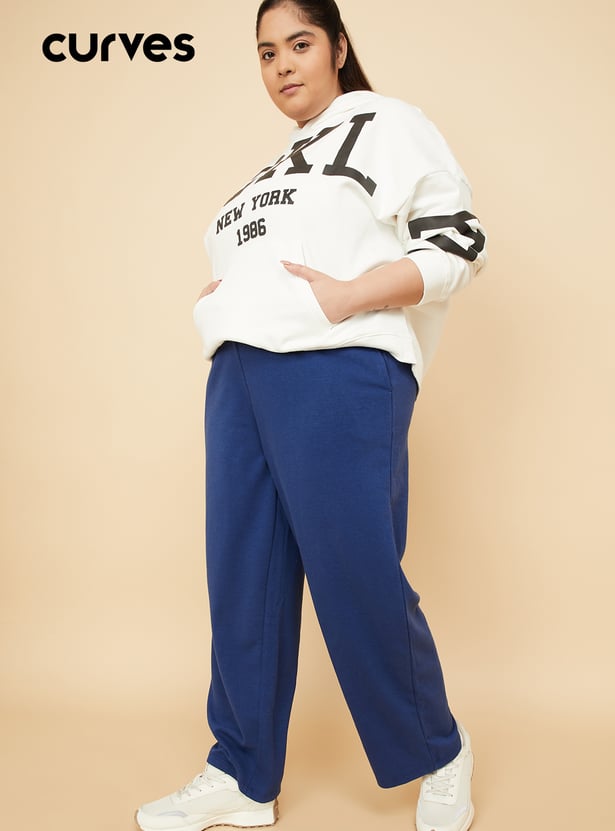 Women Solid Knit Pants