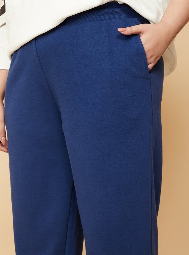 Women Solid Knit Pants