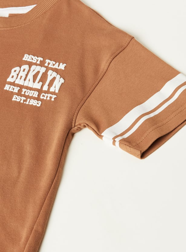 Boys Printed Shorts Set