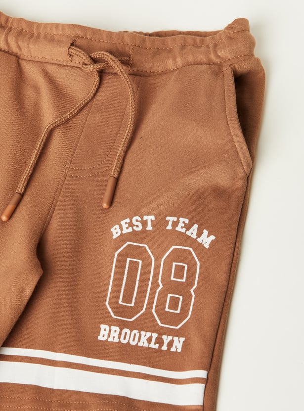 Boys Printed Shorts Set