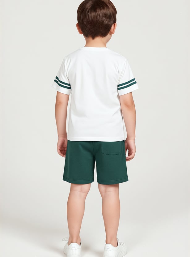 Boys Printed Shorts Set