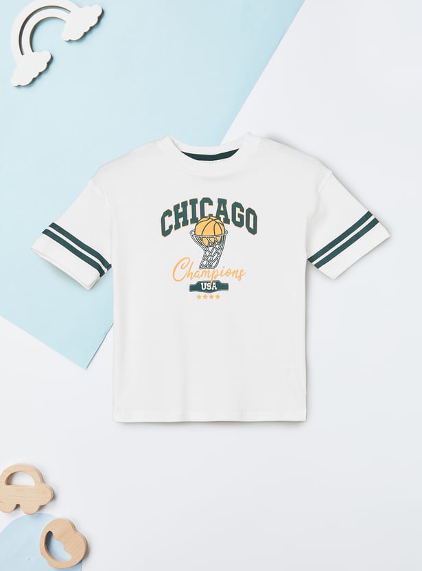 Boys Printed Shorts Set