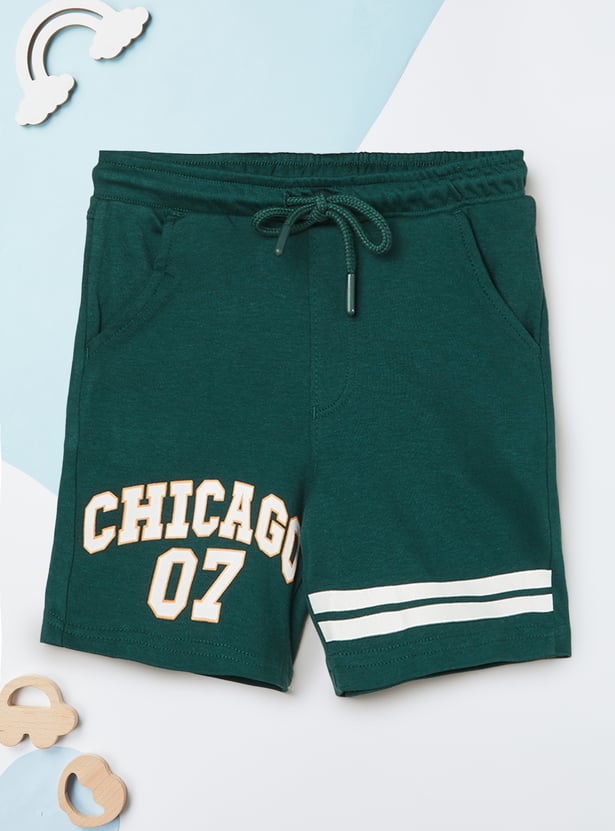 Boys Printed Shorts Set