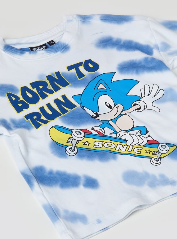 Boys Sonic Printed Shorts Set