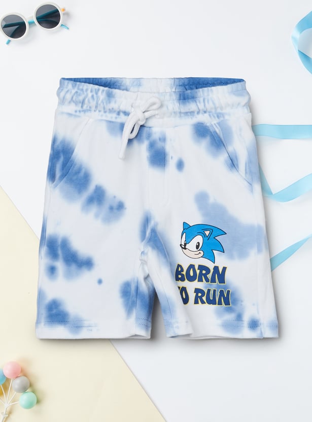 Boys Sonic Printed Shorts Set