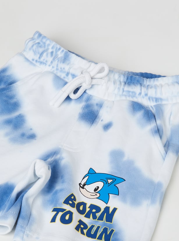 Boys Sonic Printed Shorts Set