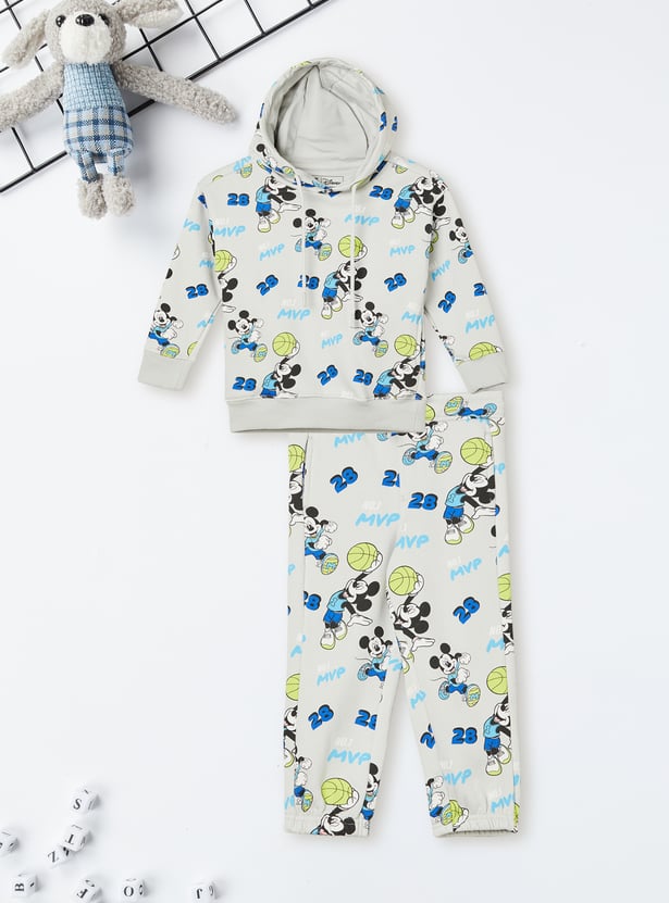 Boys Mickey Printed Joggers Set