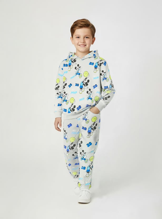 Boys Mickey Printed Joggers Set