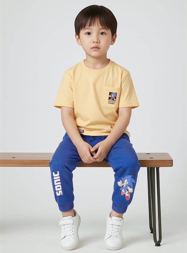 Boys Sonic Print Joggers Set
