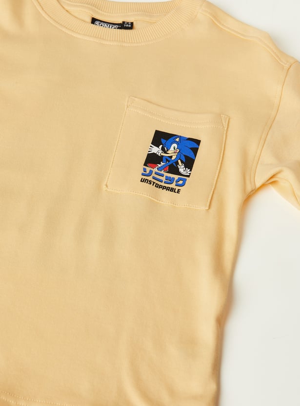 Boys Sonic Print Joggers Set