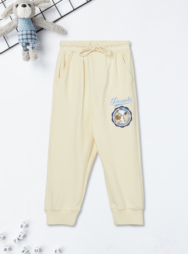 Boys Peanuts Print Joggers Set