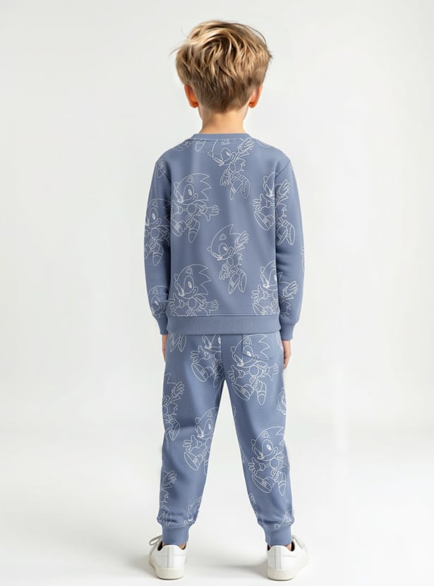 Boys Sonic Print Joggers Set