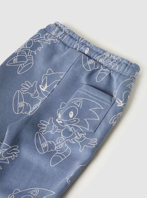Boys Sonic Print Joggers Set
