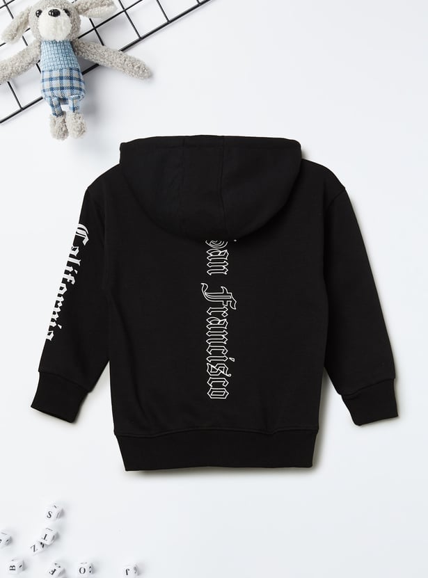 Boys Printed Hooded Sweatshirt