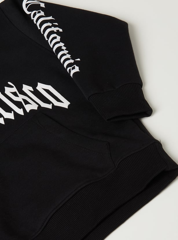 Boys Printed Hooded Sweatshirt