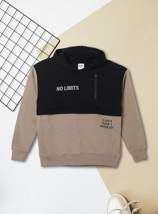 Boys Printed Hooded Sweatshirt