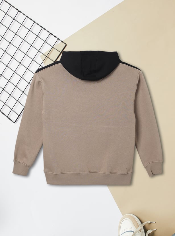 Boys Printed Hooded Sweatshirt