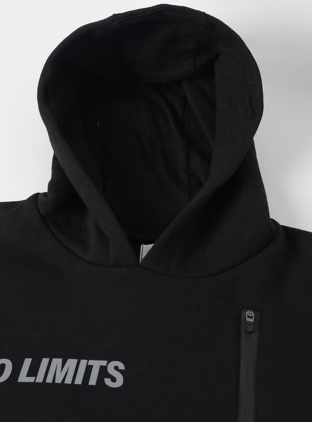 Boys Printed Hooded Sweatshirt