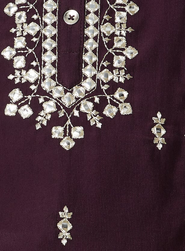 Women Embroidered A-line Kurta