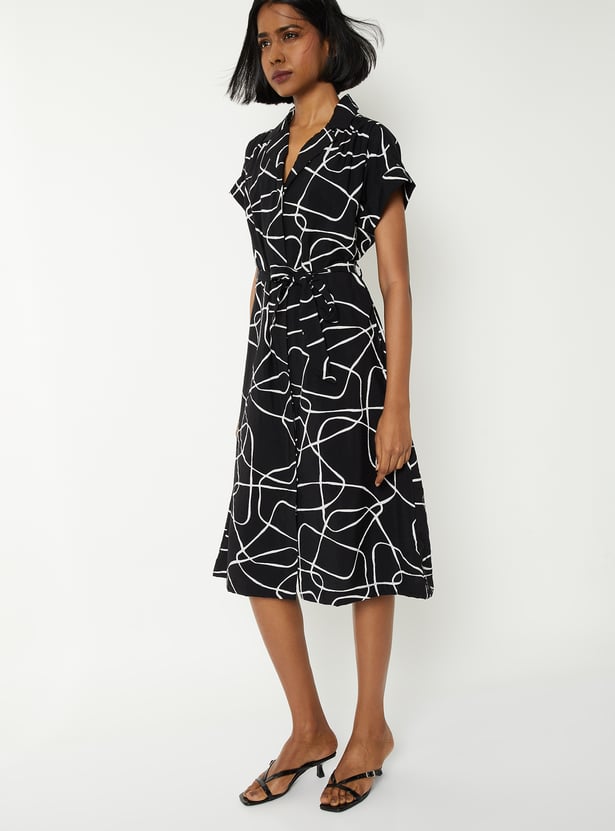 Women Printed Midi Dress