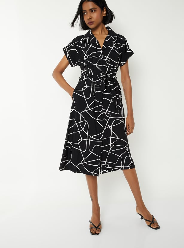 Women Printed Midi Dress