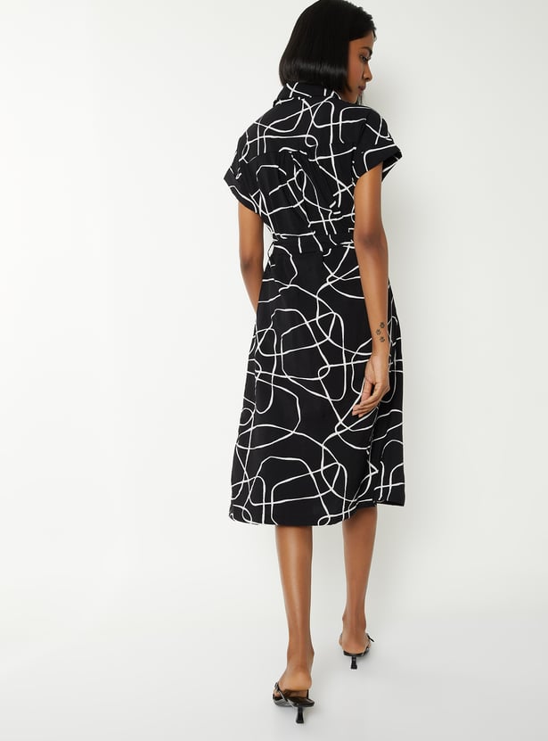 Women Printed Midi Dress