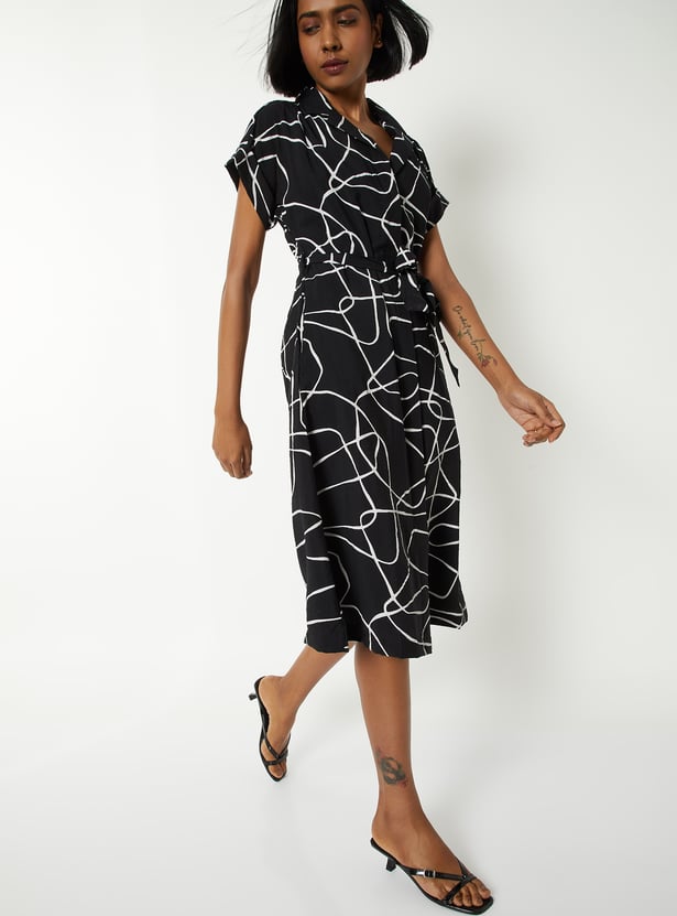 Women Printed Midi Dress