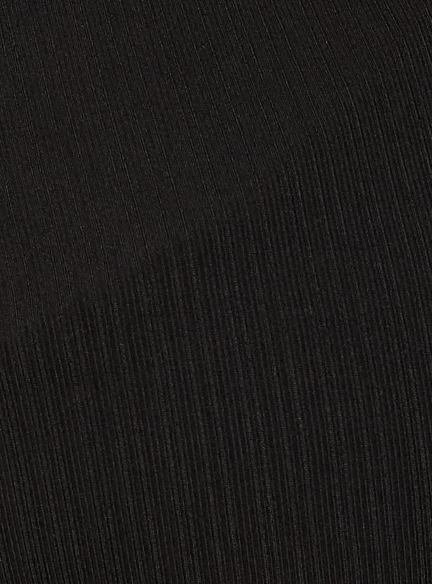 Women Solid Wrap Dress