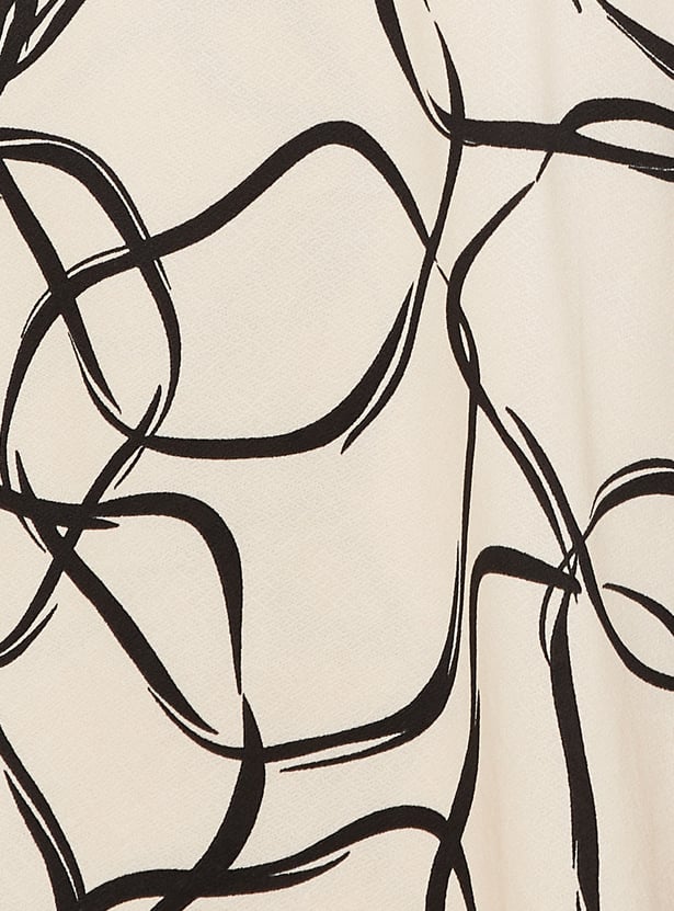 Women Printed Wrap Dress