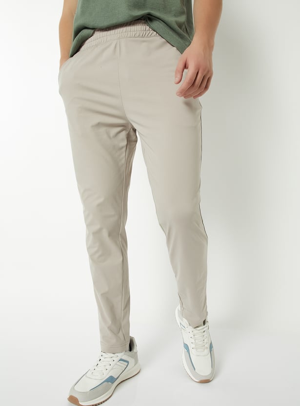 Men Solid Athleisure Track Pants