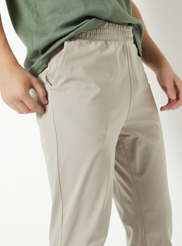 Men Solid Athleisure Track Pants