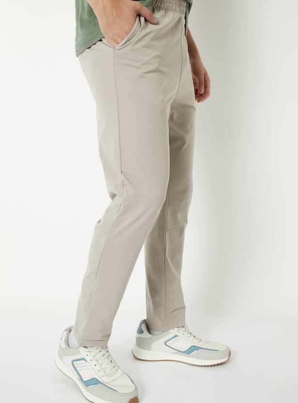 Men Solid Athleisure Track Pants