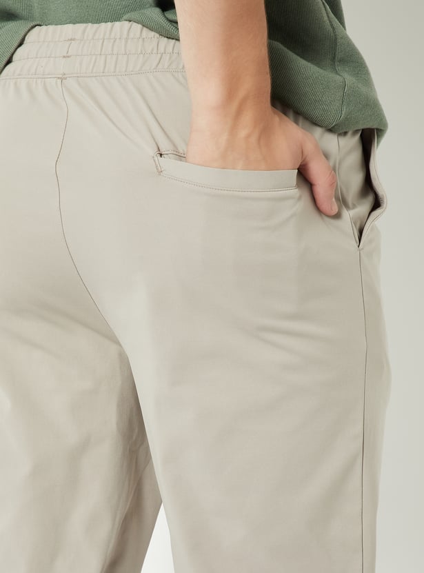 Men Solid Athleisure Track Pants