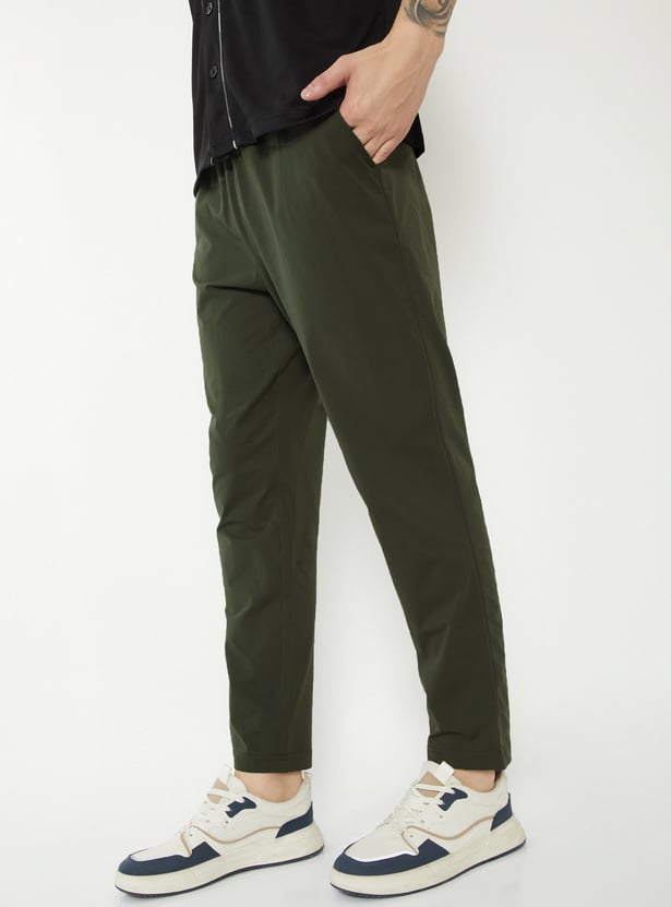 Men Solid Athleisure Track Pants