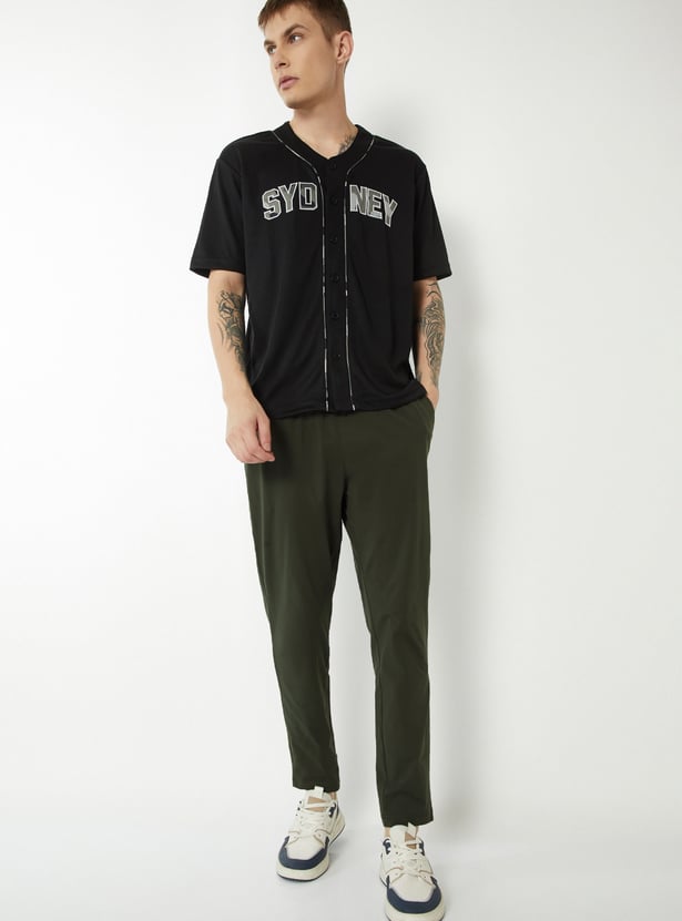 Men Solid Athleisure Track Pants