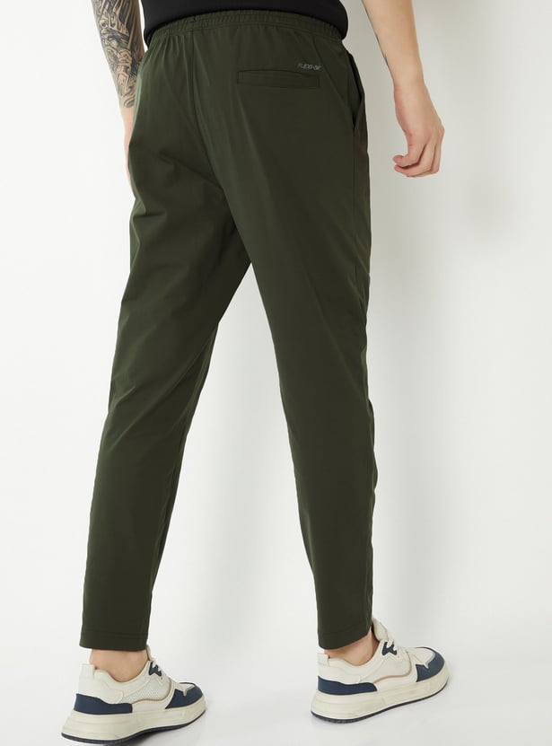 Men Solid Athleisure Track Pants