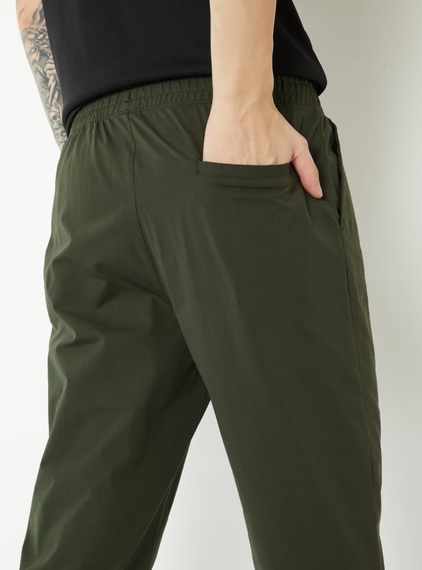 Men Solid Athleisure Track Pants
