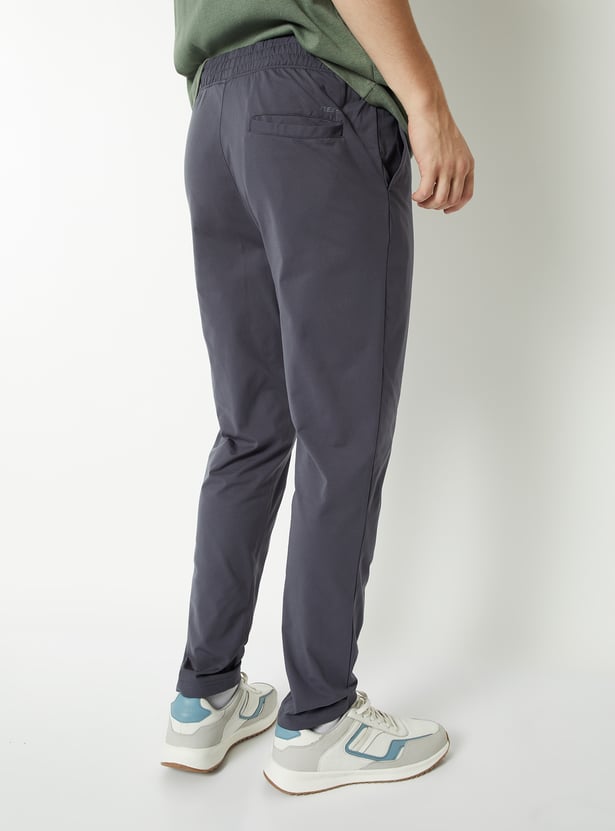 Men Solid Athleisure Track Pants